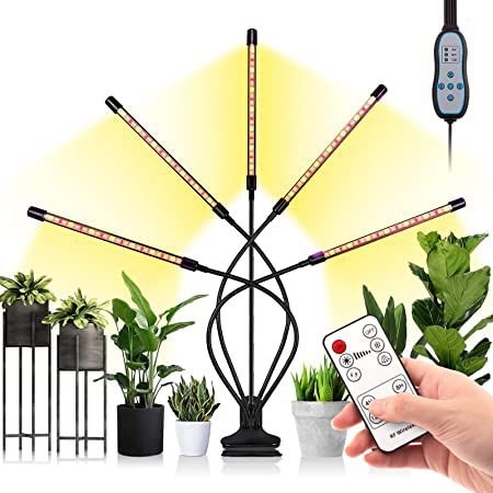 Kowaku LED Pflanzenlampe mit 5 Köpfen und 105 LEDs für 25,19€ (statt 35€)