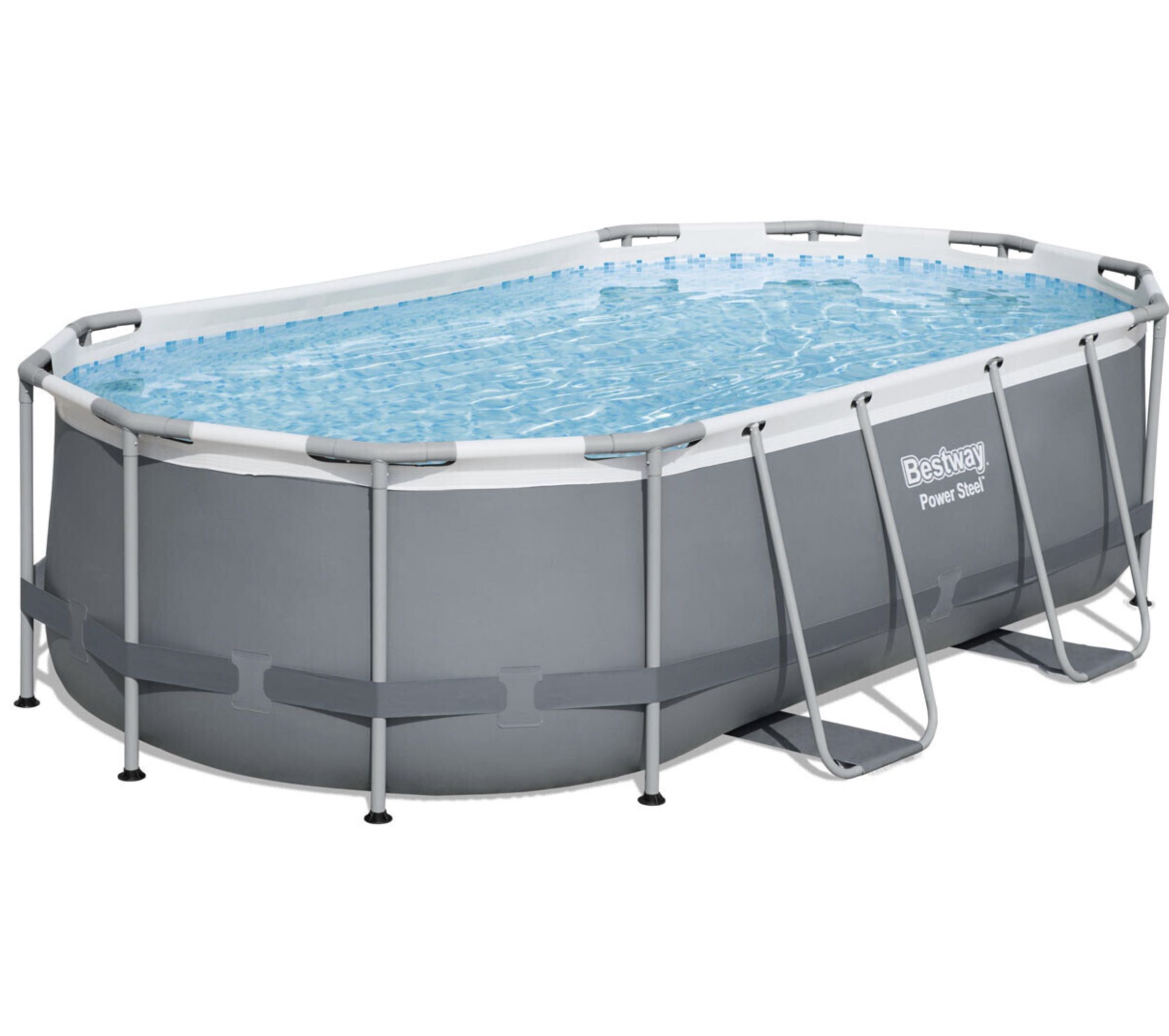 👙 Bestway Power Steel Oval Pool Set 427x250x100cm inkl. Filter & Leiter für 284€ (statt 315€)