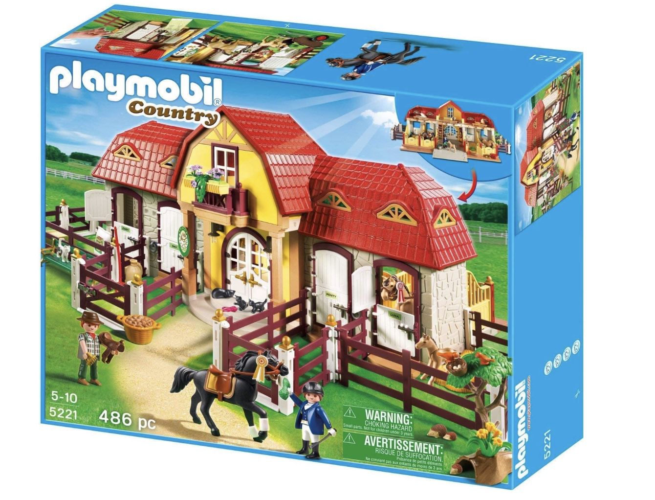 PLAYMOBIL Country 5221 Großer Reiterhof mit Paddocks für 79€ (statt 137€)