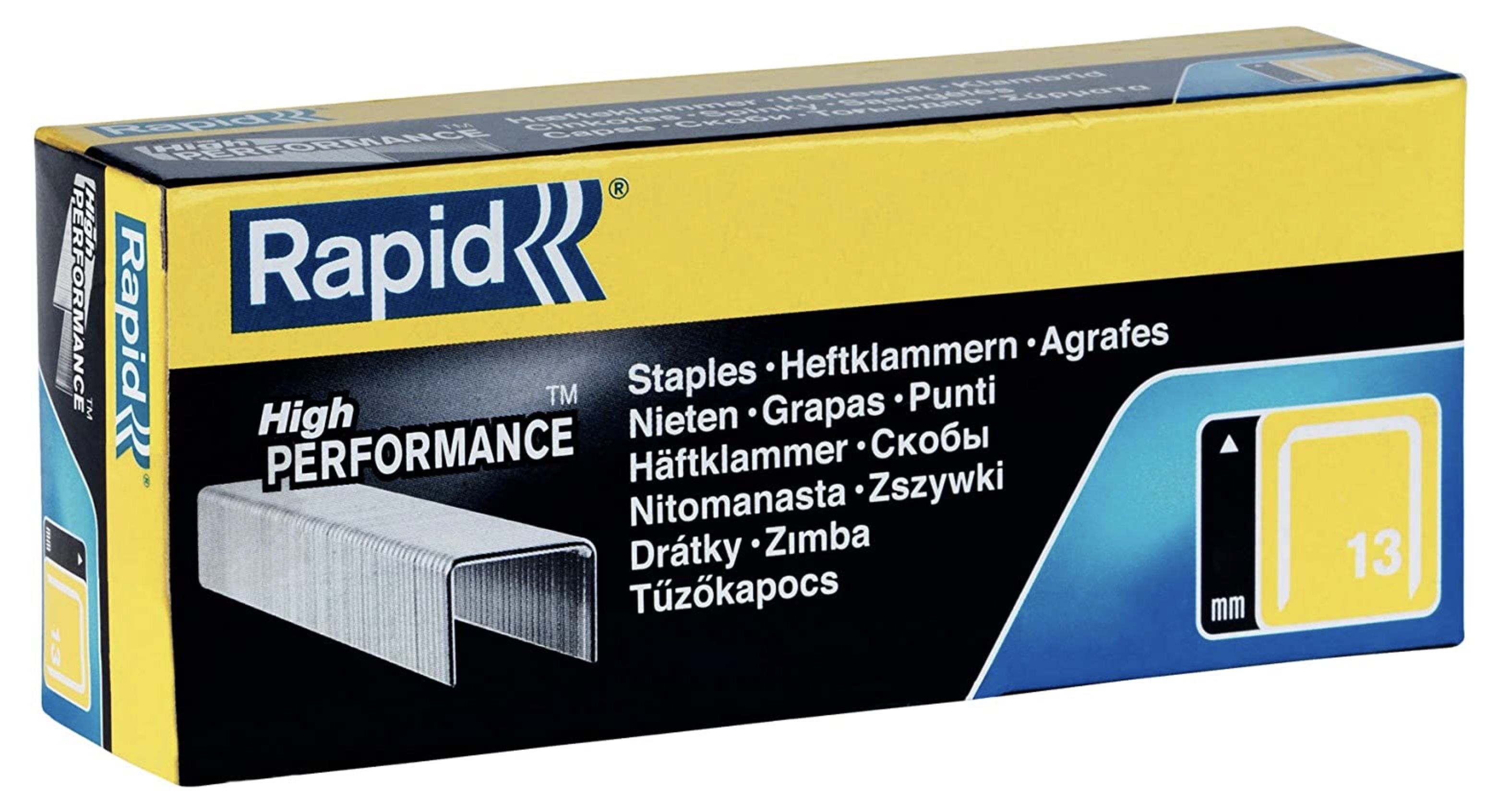 5.000er Pack Rapid Tackerklammern Typ 13 6mm für Holz und Leinwand für 7,43€ (statt 11€)   Prime