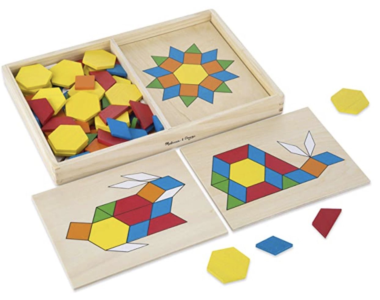 Melissa & Doug Musterblöcke und  bretter Spielzeug aus Holz für 9,69€ (statt 24€)   Prime