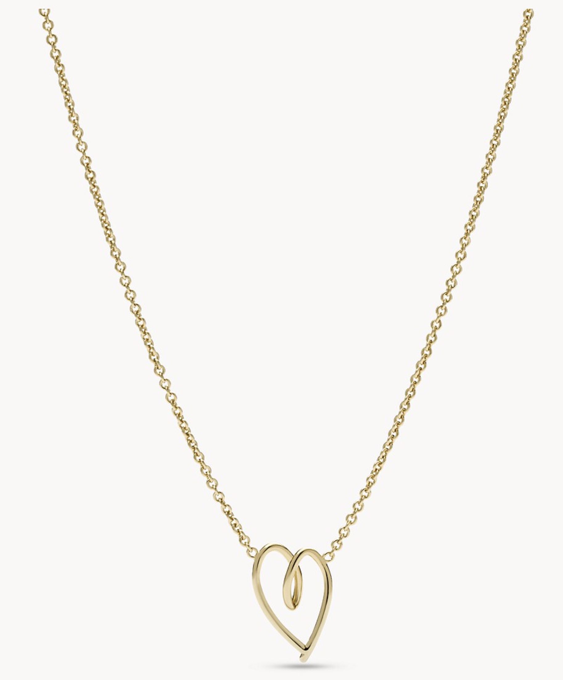 Fossil Damen Kette Drew Galentines Heart für 21,70€ (statt 31€)