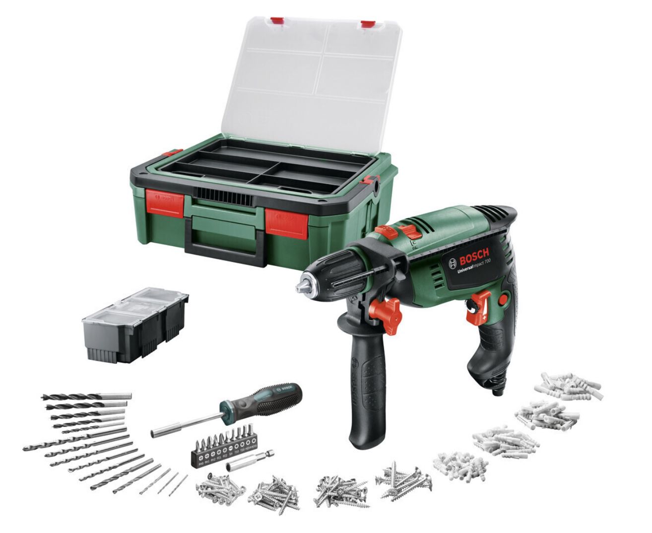 Bosch Schlagbohrmaschine Universalimpact 700 Systembox für 79€ (statt 119€)