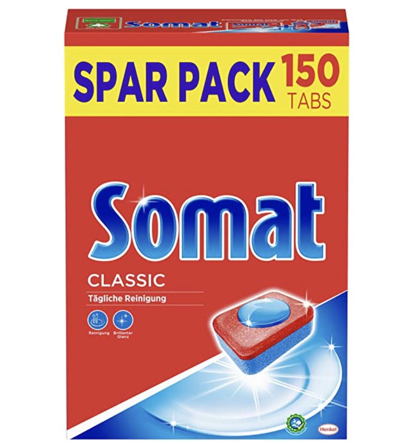 150er Pack Somat Classic Spülmaschinentabs für 11,69€ (statt 17€)   nur 0,08€ je Spülgang