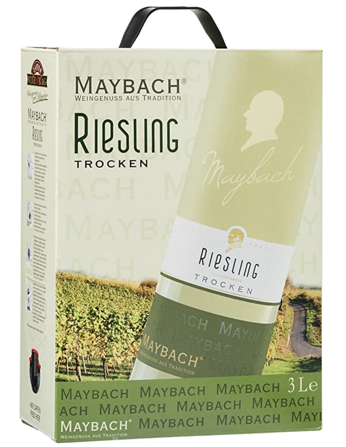 3 Liter Maybach Riesling Trocken Bag in box für 8,49€ (statt 15€)   Prime