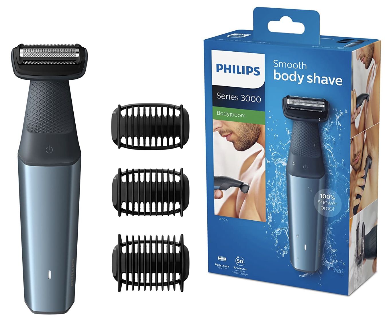 Philips Bodygroom Series 3000 hautfreundlicher Körperrasierer BG3015/15 für 25,39€ (statt 34€)