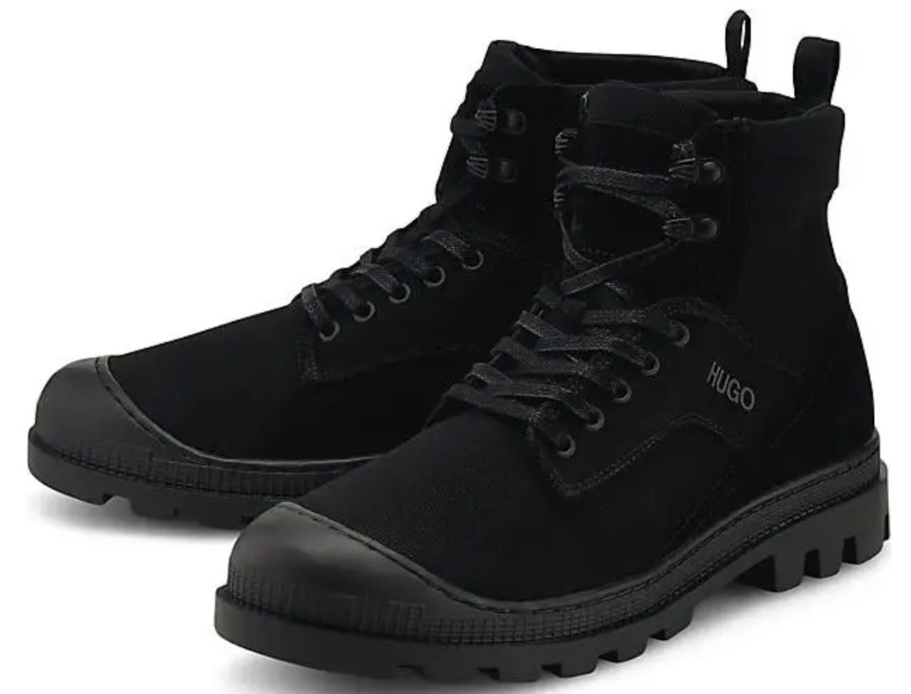 Hugo Schnür Boots Bustler in Schwarz für 69,65€ (statt 113€)