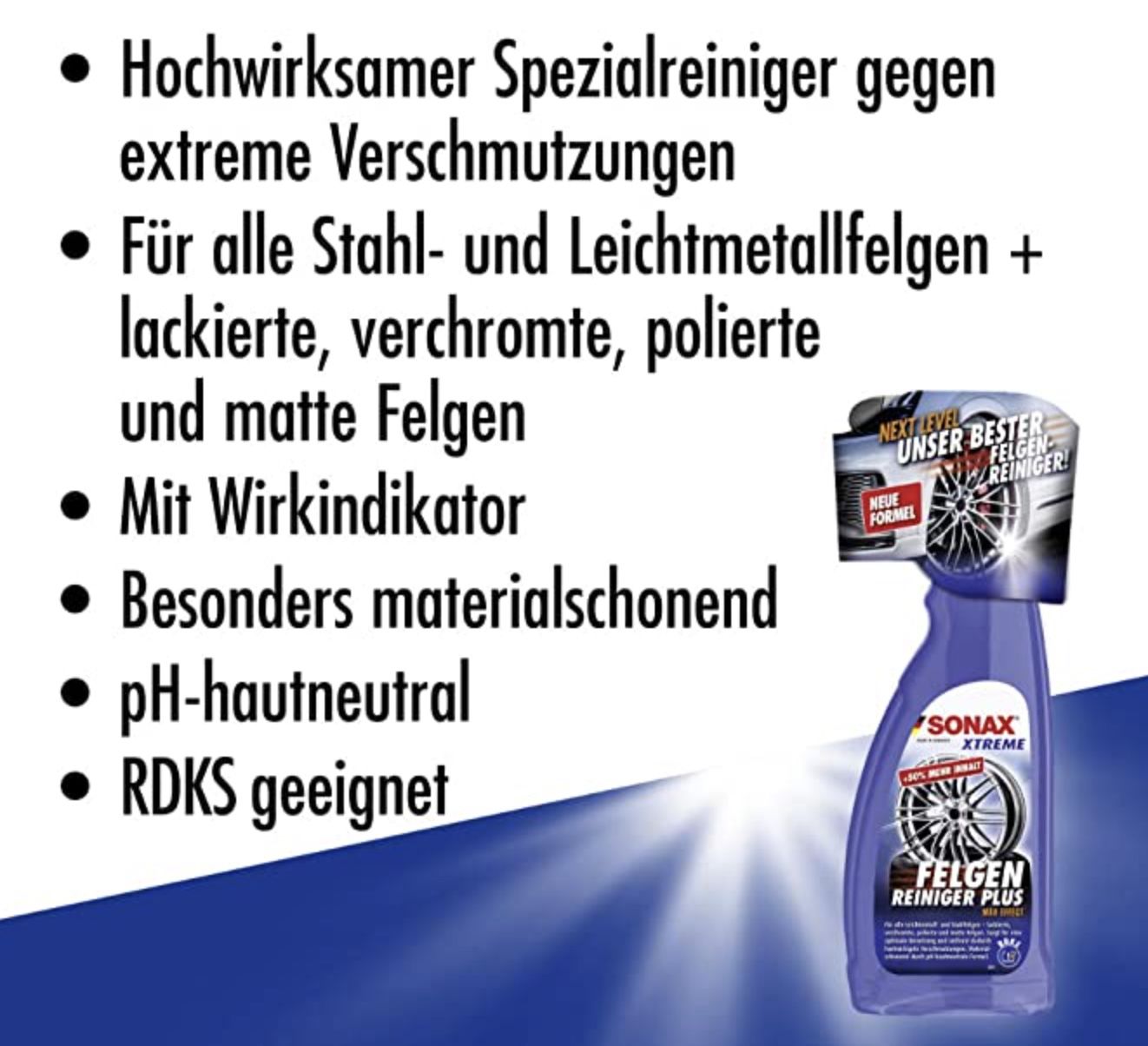 SONAX XTREME Felgenreiniger PLUS für 11,99€ (statt 16€)   Prime