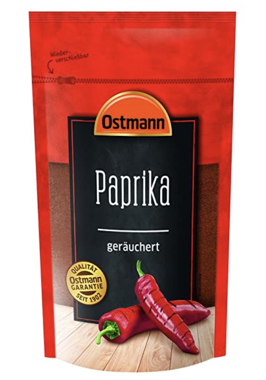 250g Ostmann Paprika süß geräuchert im Beutel für 6,62€ (statt 9€)   Prime Sparabo