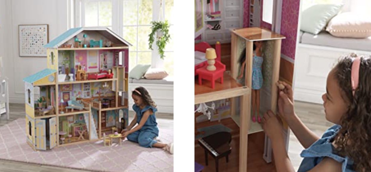 KidKraft Puppenhaus Majestic Mansion aus Holz mit Möbeln und Zubehör für 130,99€ (statt 174€)