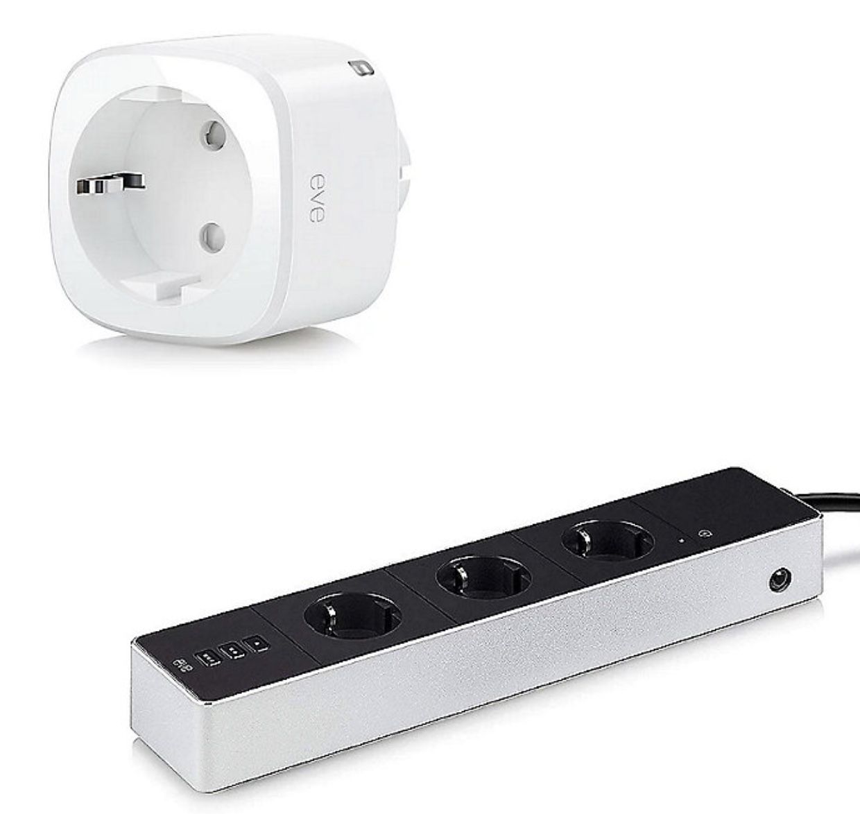 Eve Energy & Eve Energy Strip 3er Steckdosenleiste für 89,99€ (statt 130€)