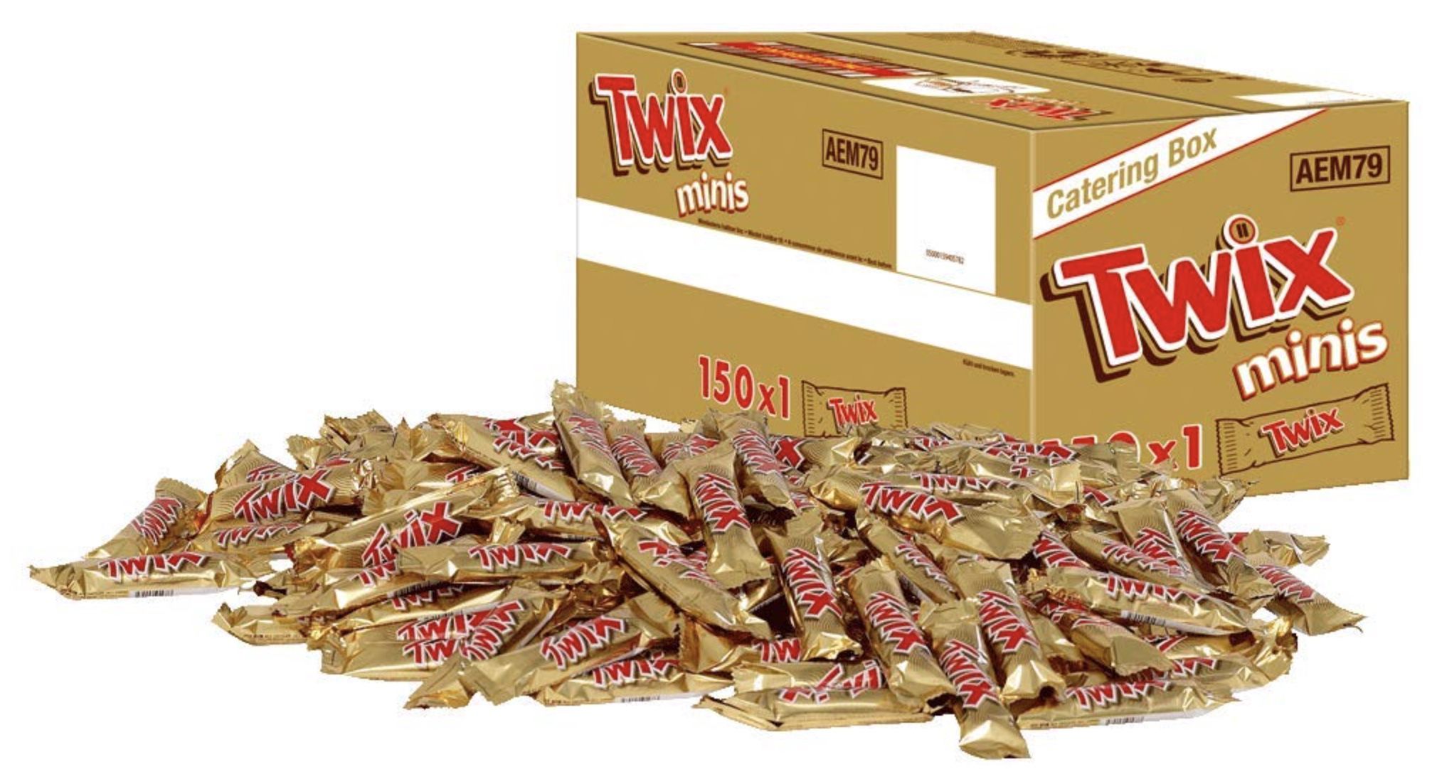 🍫 150er Pack Twix Minis Schokoriegel je 20g für 25,39€ (statt 35€)