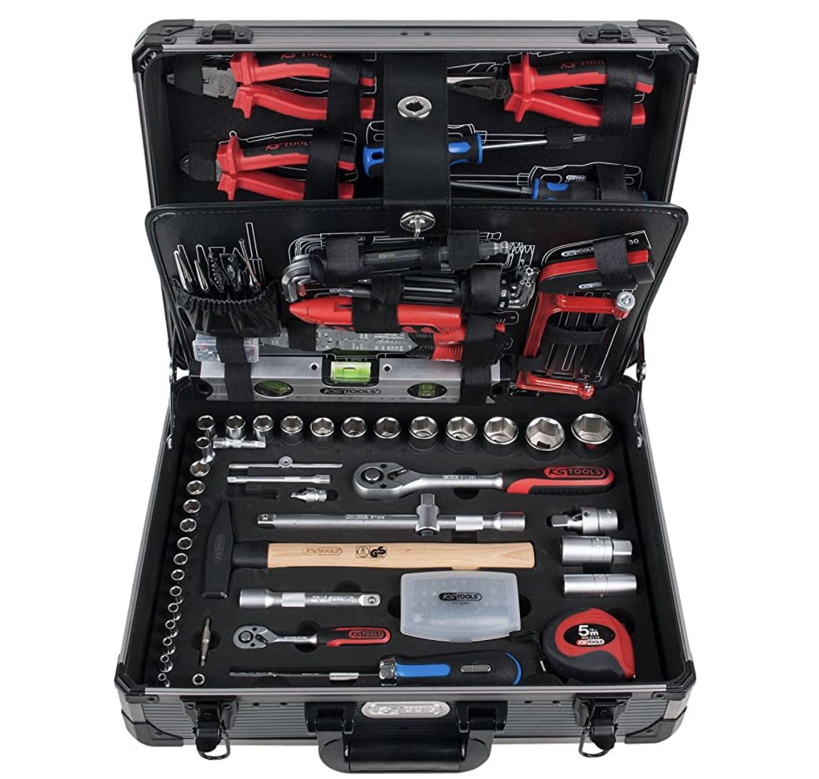 KS Tools Werkzeugsortiment im Koffer 127 tlg. für 240€ (statt 277€)