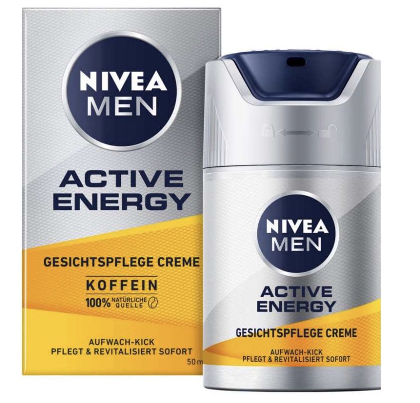 Amazon: 2€ Rabatt auf NIVEA Produkte ab 6€   z.B. NIVEA MEN Active Energy für 4€ (statt 7€)