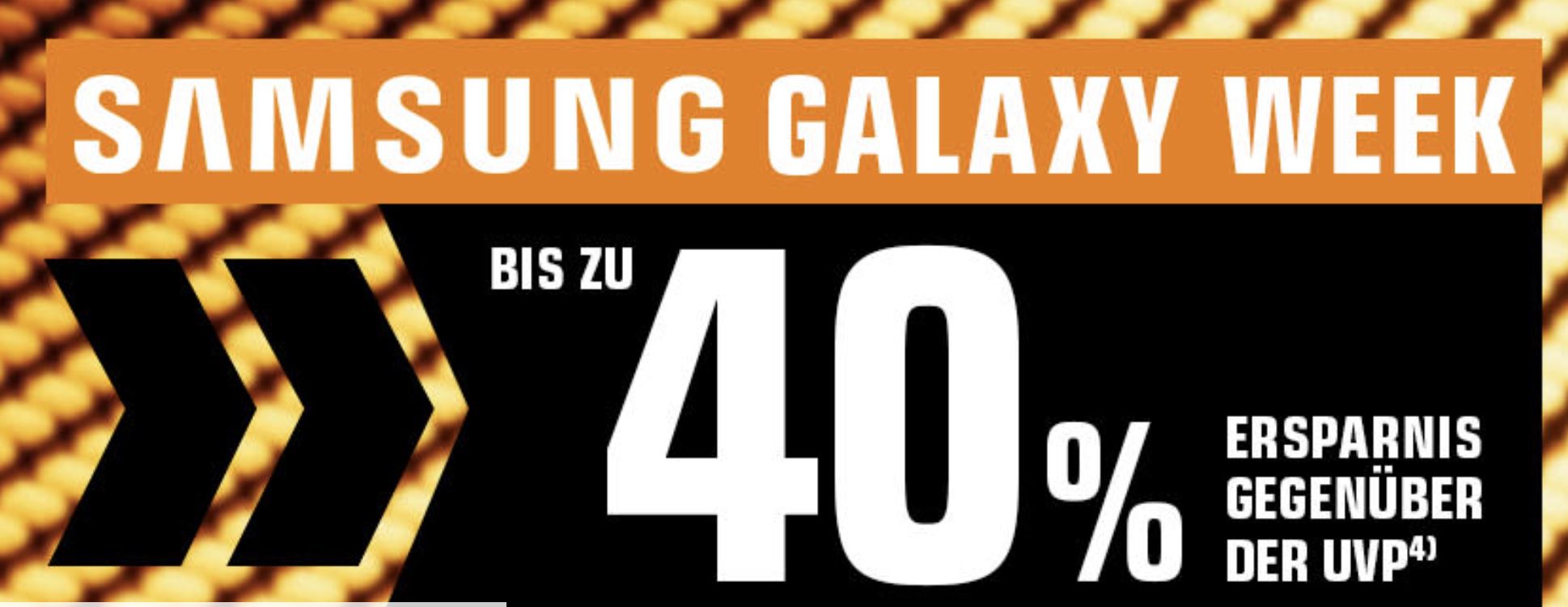 Samsung Galaxy Week bis 40% Ersparnis   z.B. Samsung Galaxy A33 für 231€ (statt 265€)
