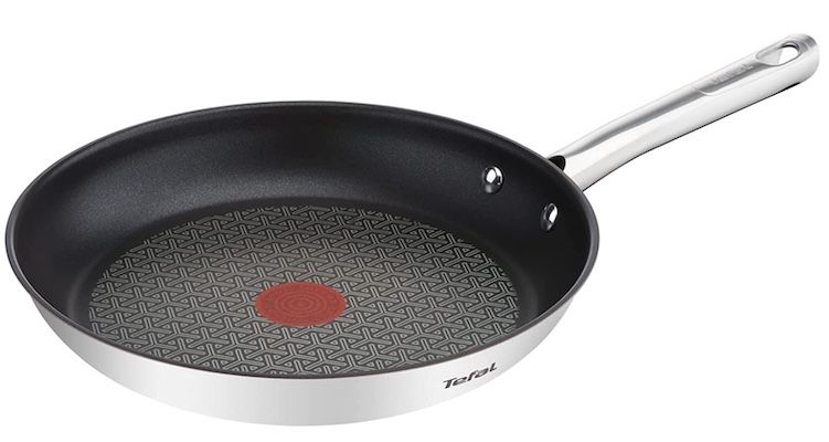 Tefal A70406 Duetto Edelstahlpfanne 28 cm mit Thermo Spot für 38,49€ (statt 51€)