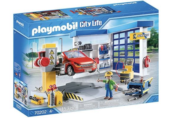 PLAYMOBIL 70202 City Life Autowerkstatt mit Hebebühne und Zubehör für 32,19€ (statt 50€)   Prime