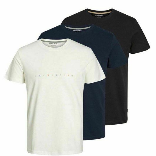 3er Pack Jack & Jones Herren Logo T Shirt für 19,59€ (statt 35€)