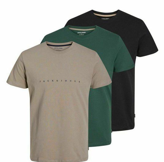 3er Pack Jack & Jones Herren Logo T Shirt für 19,59€ (statt 35€)