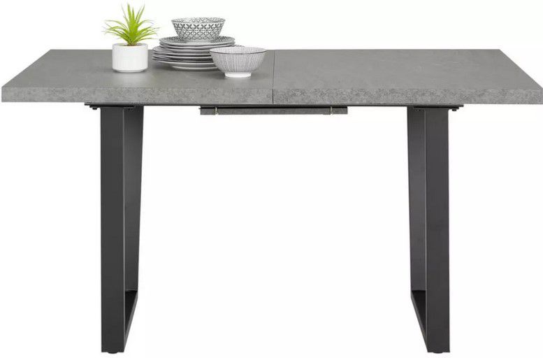 modern living grauer Ausziehtisch max 180cm ab 199€ (statt 349€)