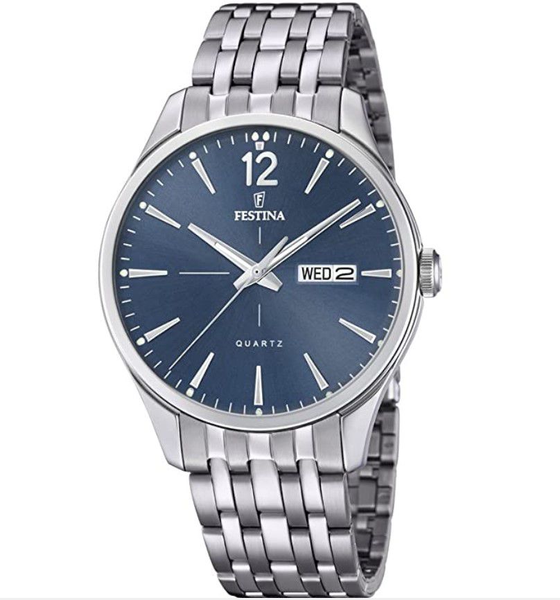 Festina F20204/3 Herren Quarz Uhr 41mm für 63,64€ (statt 101€)