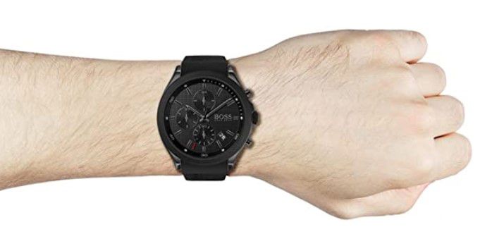 Hugo Boss Velocity schwarzer Herren Chronograph für 155,19€ (statt 202€)