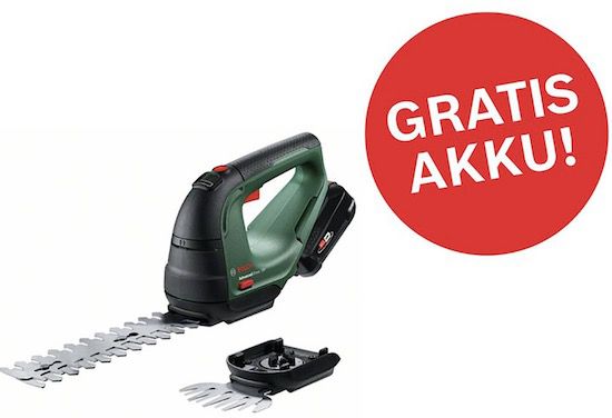 Bosch AdvancedShear 18V 10 Akku Grasschere mit Akku für 102,99€ (statt 119€)