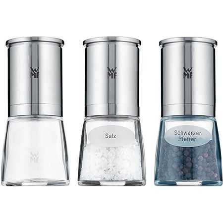 🧂 WMF De Luxe Salz und Pfeffermühle Set 3-teilig, befüllt für 47,99€ (statt 55€)