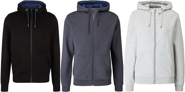 s.Oliver Herren Sweatshirtjacke in drei Farben für je 33,98€ (statt 40€)