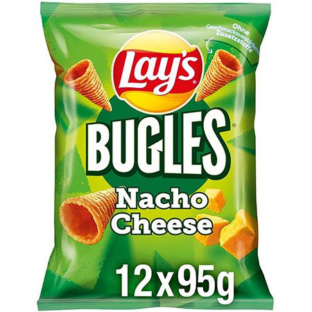 12er Pack Lays Bugles Nacho Cheese für 10,52€ (statt 18€) &#8211; Prime Sparabo