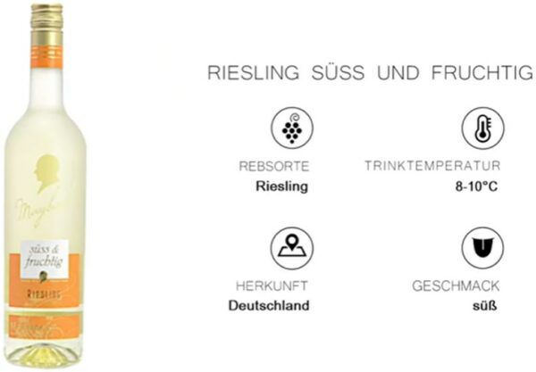 6 x Maybach Riesling QbA süß und fruchtig (2016) für 17,23€ (statt 24€)