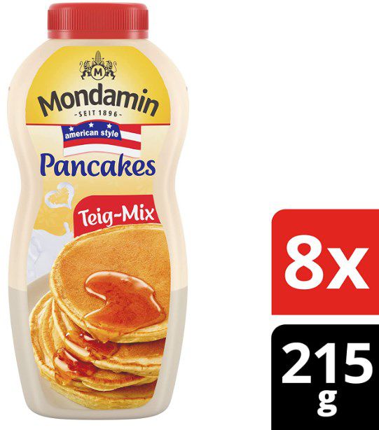Mondamin American Style Pancake Teig Mix   8 x 215g ab 10,82€ (statt 15€)   Spar Abo