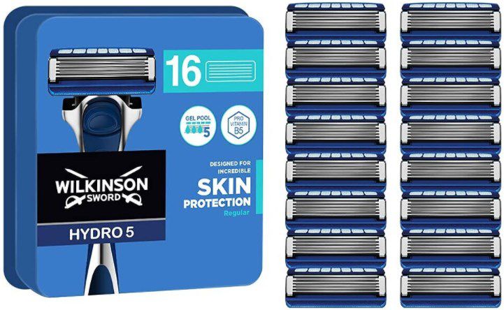 16 Rasierklingen   Wilkinson Sword Hydro 5 Skin Protection ab 19,99€ (statt 27€)