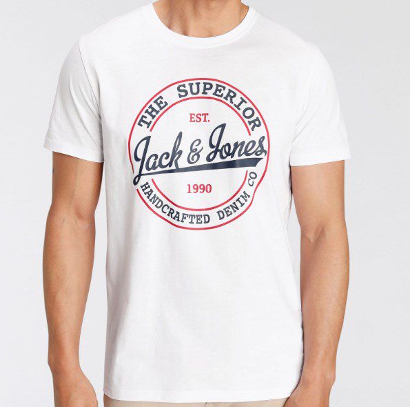 Jack & Jones T Shirt BRAT TEE in Weiß ab 7,64€ (statt 10€)   Otto Lieferflat