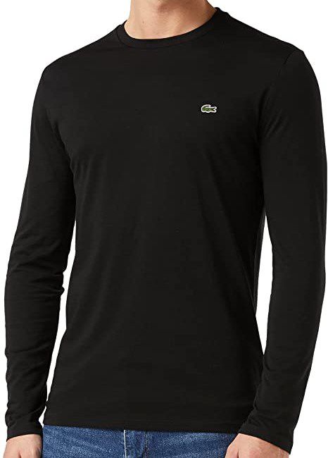 Lacoste Herren Longsleeve in Schwarz von XS bis 6XL ab 35,92€ (statt 55€)