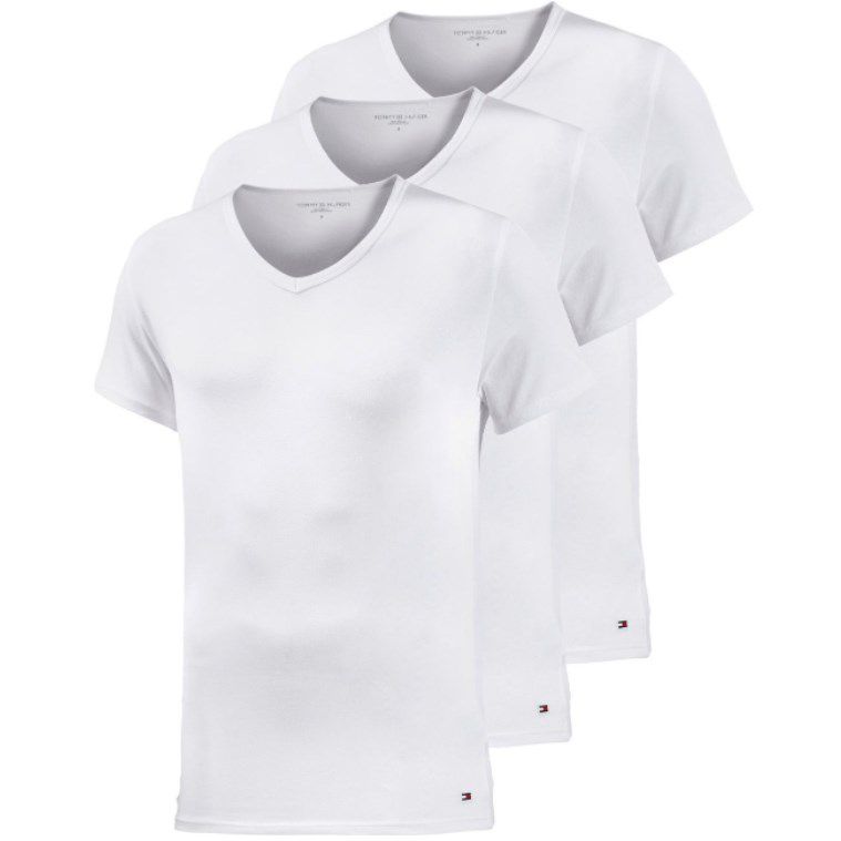 3er Pack Tommy Hilfiger Basic T Shirts aus Baumwolle für 25,91€ (statt 28€) S und M