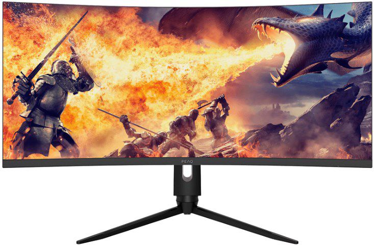 Peaq PMO UWQHD Gaming Monitor mit 34 Zoll für 431,10€ (statt 479€)