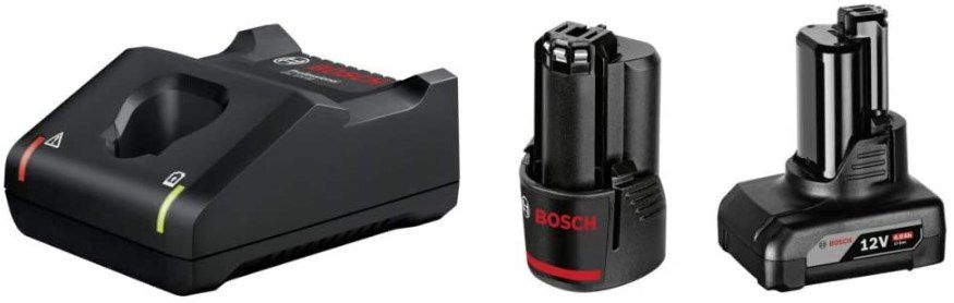 Bosch Professional Akku Starterset   2.0Ah Akku + 4.0Ah Akku + Ladegerät für 62,99€ (statt 76€)