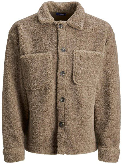 Jack & Jones Relaxed Fit Hemdjacke aus Teddyfell Macan in Braun oder Schwarz ab 31,99€ (statt 50€)