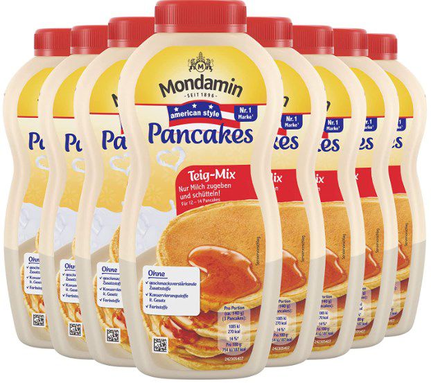 Mondamin American Style Pancake Teig Mix   8 x 215g ab 10,82€ (statt 15€)   Spar Abo