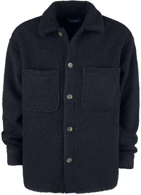 Jack & Jones Relaxed Fit Hemdjacke aus Teddyfell Macan in Braun oder Schwarz ab 31,99€ (statt 50€)