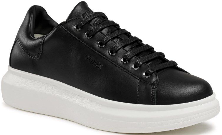 GUESS Leder Sneaker Salerno in Schwarz für 65,40€ (statt 105€)