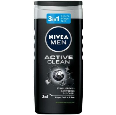 4x NIVEA MEN Active Clean Pflegedusche 250 ml für 5,18€ (statt 7,40€)