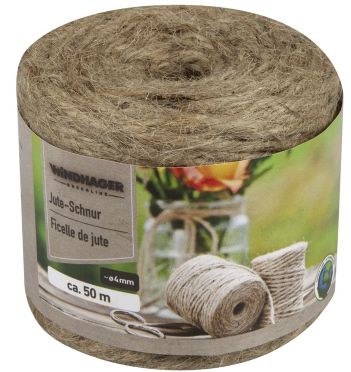 Windhager Jutegarn natur (4 mm x 50 m) für 3,49€ (statt 5€)   Prime