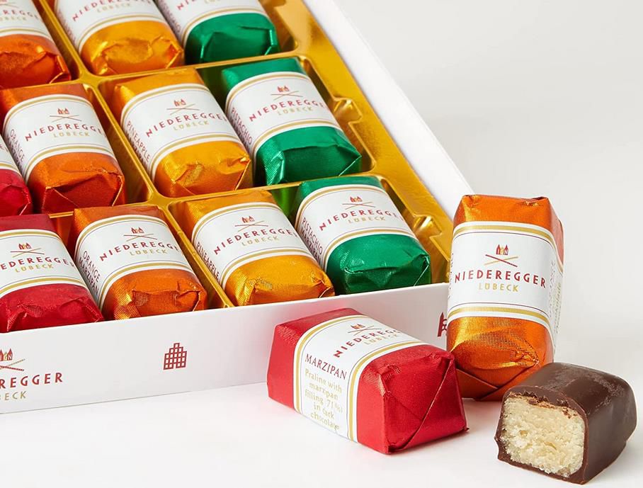 Niederegger Marzipan Klassiker Variationen 300 g ab 8,10€ (statt 14€)   Prime Sparabo