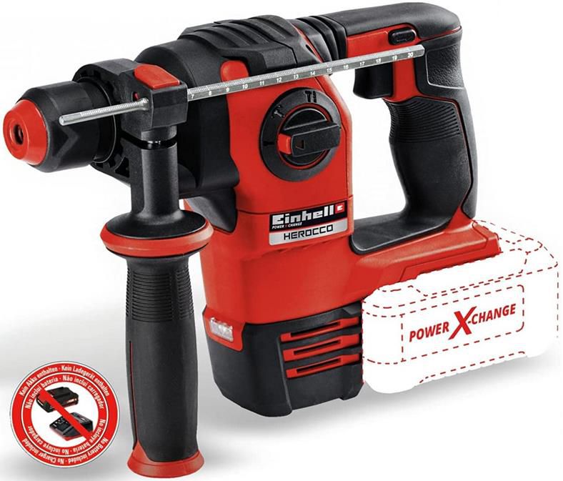 Einhell Herocco Power X Change Akku Bohrhammer für 117,99€ (statt 140€)