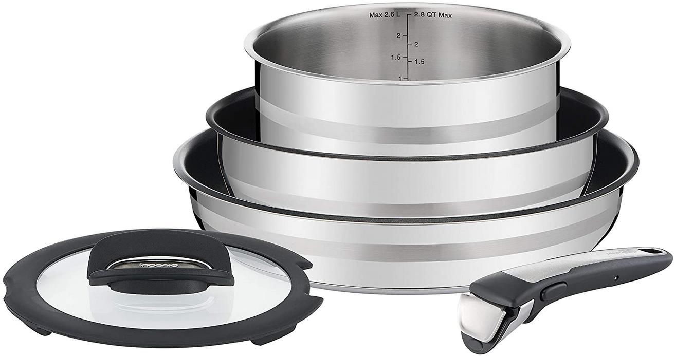 Tefal L95690 Ingenio by Jamie Oliver 5 teiliges Pfannen  und Topfset für 94,99€ (statt 109€)