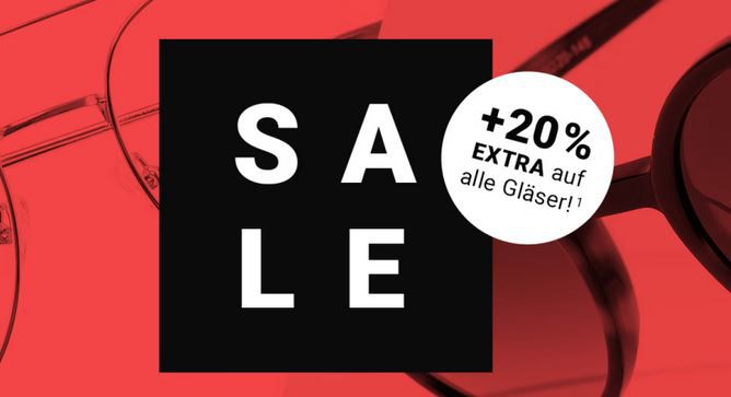 Mister Spex: Bis zu 50% auf Sale + 20% Extra auf alle Gläser
