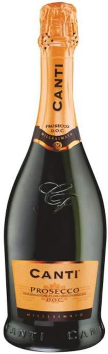 CANTI Prosecco D.O.C. Millesimato   trocken   Schaumwein aus Italien 0.75 l für 8€ (statt 10€)   Prime