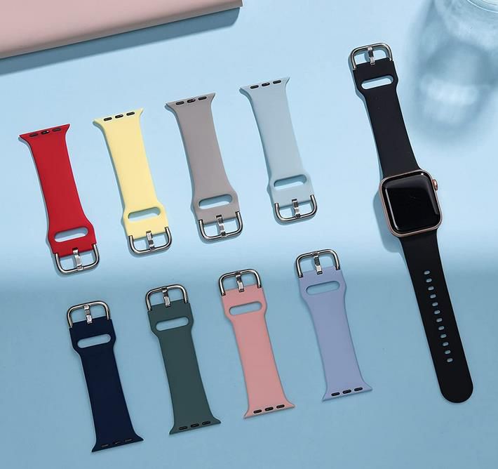 Midnifly Silikon Ersatz Sportarmband kompatibel mit Apple Watch für 3€ (statt 6€)